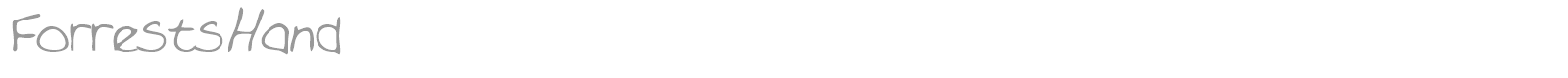 ForrestsHand font preview